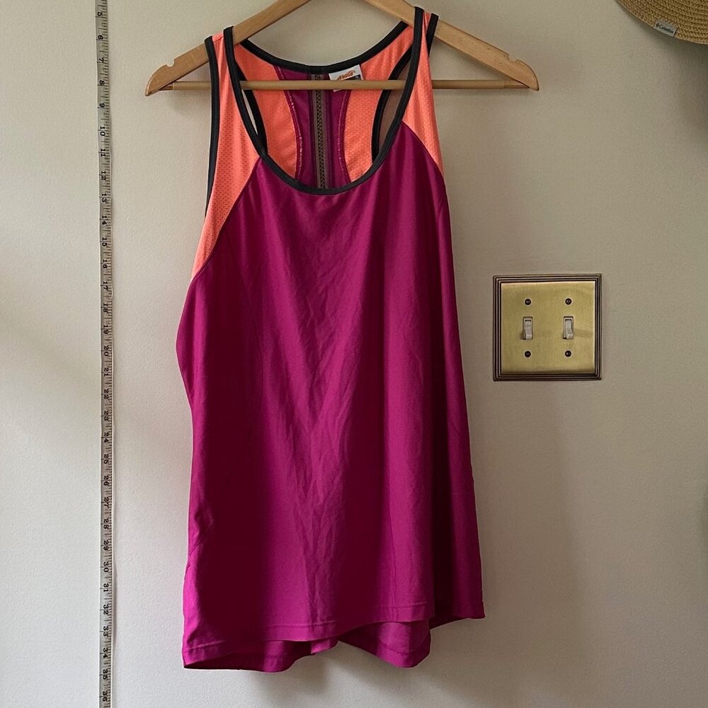 Avia exercise tank, XL, pink and orange